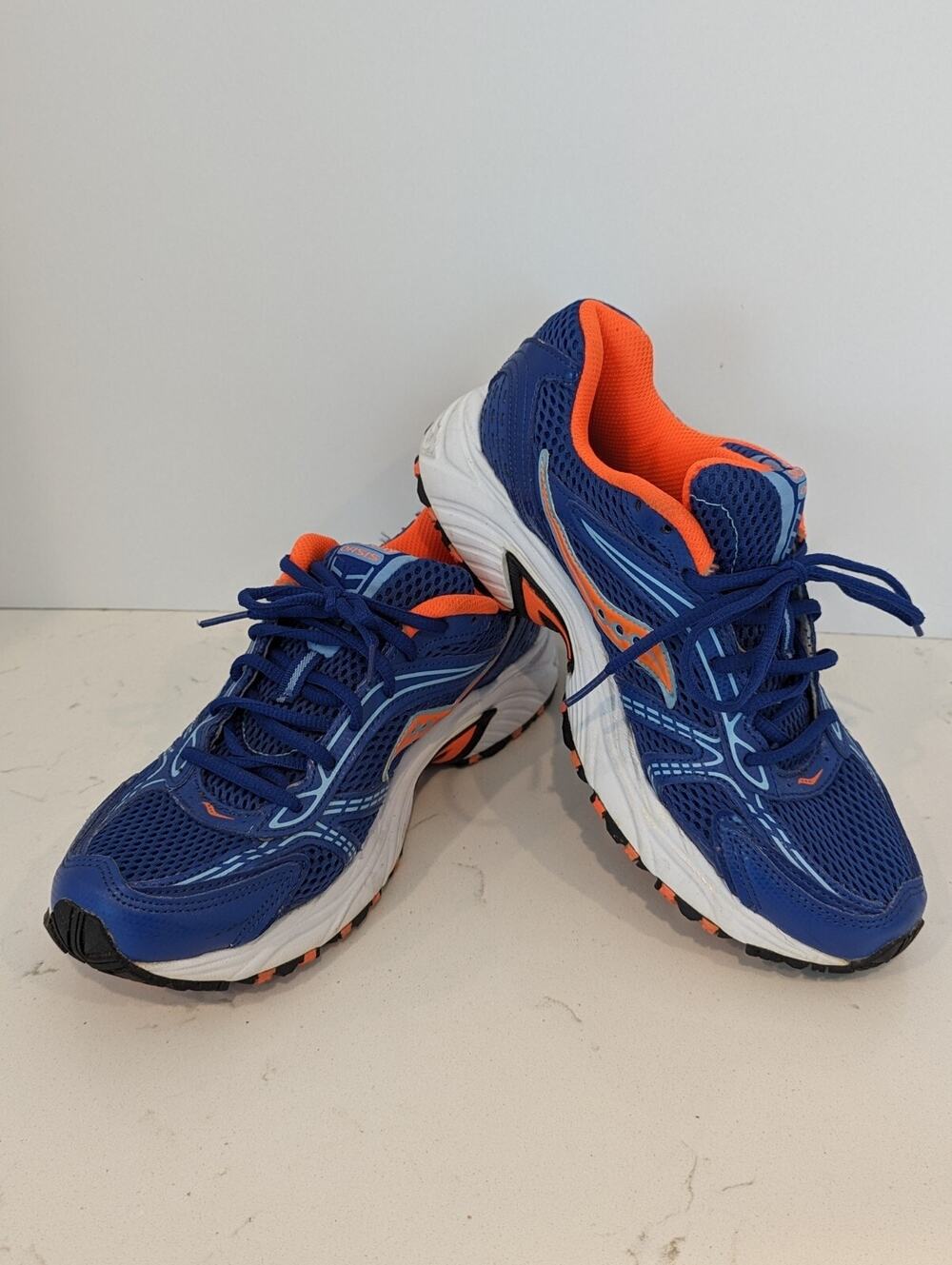 Saucony Grid Oasis Women's Size 9 Standard Blue Orange Sneaker Breathable Shoe